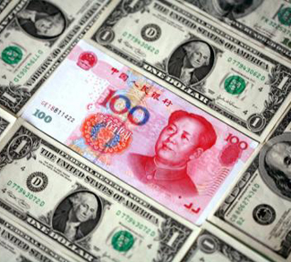 US and Chinese banknotes