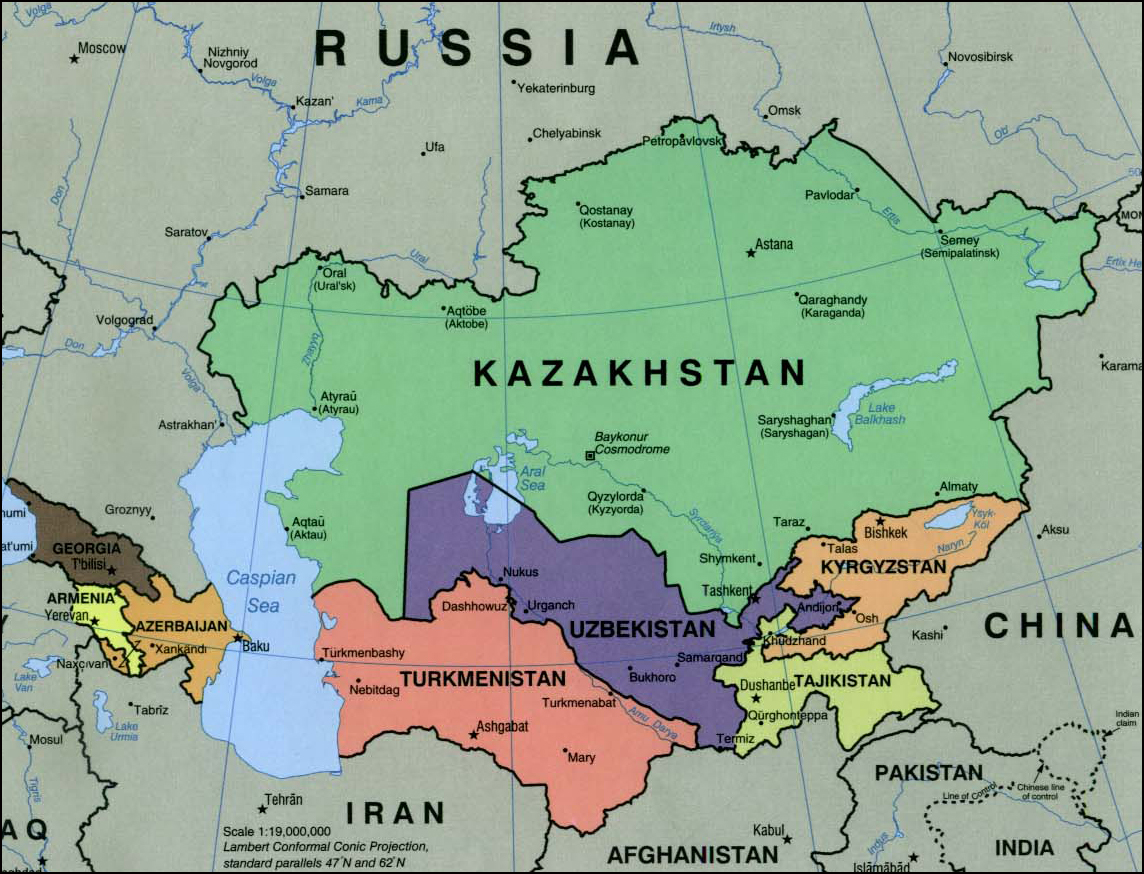 Geopolitical Map Of Turkmenistan Turkmenistan Maps | Images and Photos ...