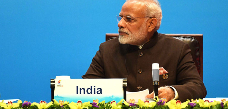 cc Presidential Press and Information Office, modified, https://commons.wikimedia.org/wiki/File:Prime_Minister_Narendra_Modi_at_the_meeting_with_BRICS_Business_Council_members,_2017.jpg